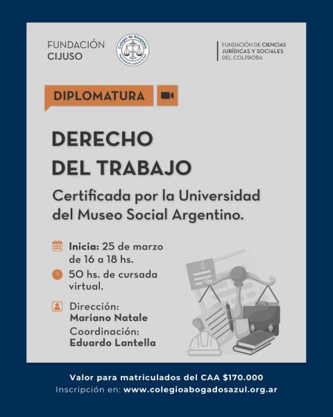 DIPLOMATURA DERECHO DEL TRABAJO